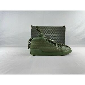 K1X x Patrick Mohr Mk6 Army Green High Leather Sneakers Men's Size 12